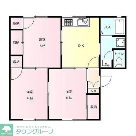 コンフォール Fの物件間取画像